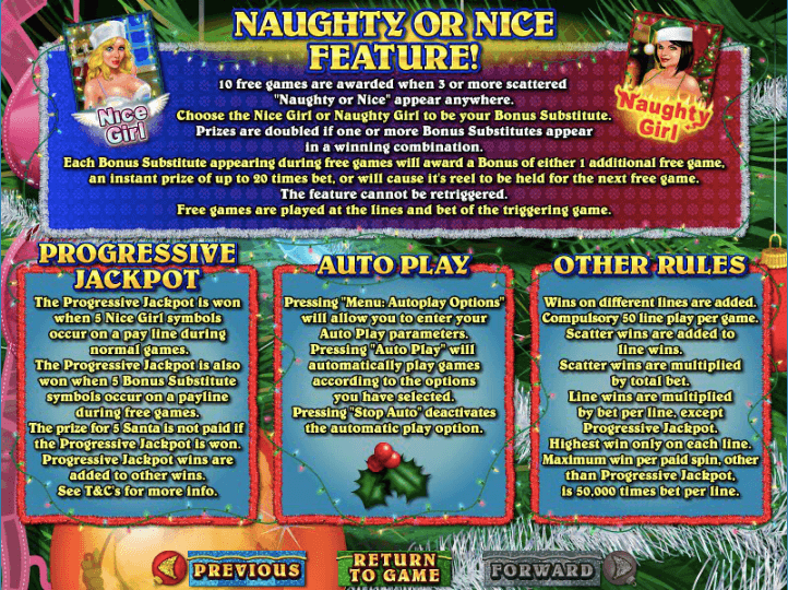 NAUGHTY OR NICE Online SLOT sepcial features explained